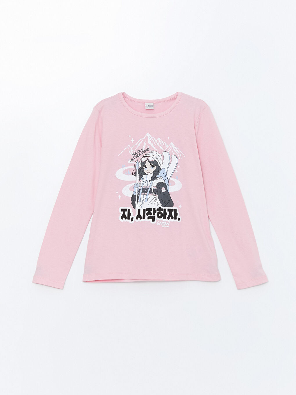 Crew Neck Girls' T-Shirt