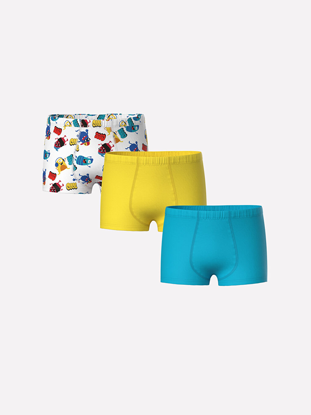 LCW Kids Printed Boys' Boxer Trunks 3-Pack -W4ET68Z4-LU7