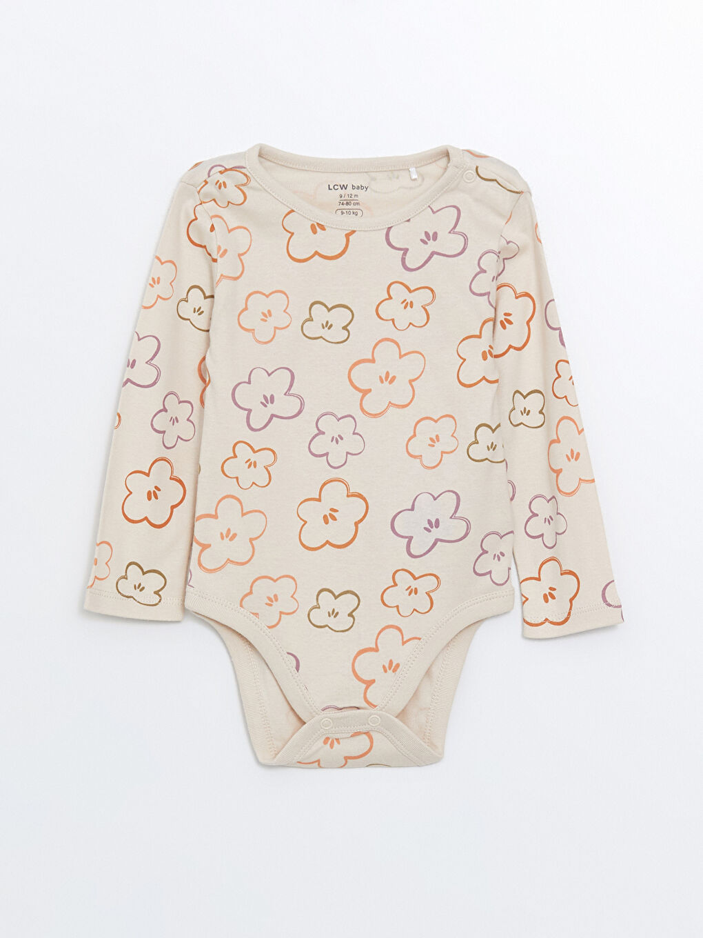 Crew Neck Baby Girl Snap Snap Bodysuit 2 Pack -W4EU04Z1-LQE