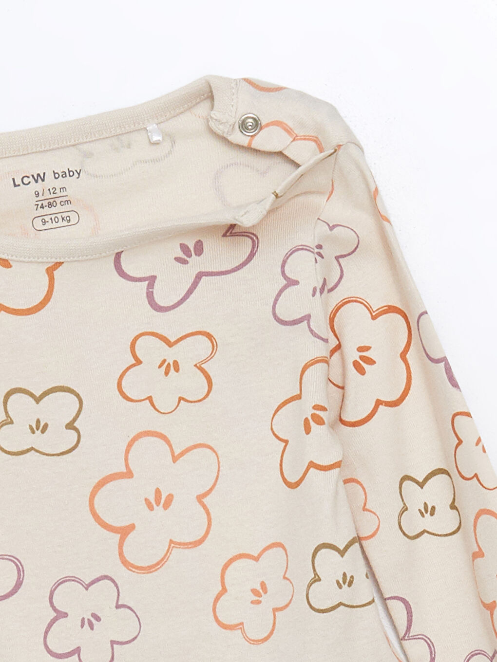 Crew Neck Baby Girl Snap Snap Bodysuit 2 Pack -W4EU04Z1-LQE