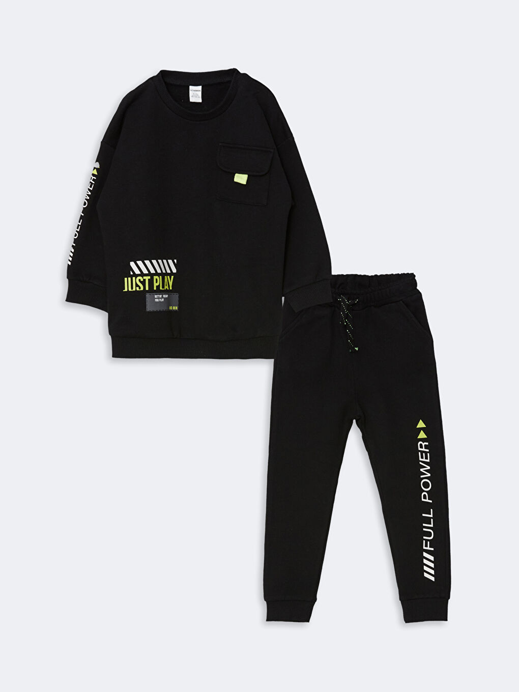 Crew Neck Boys Sweatshirt and Tracksuit Bottom 2 Pack-2
