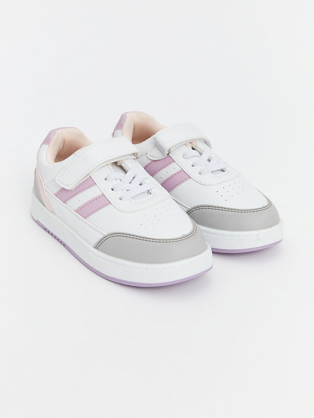 Lace-Up and Hook-and-Loop Girls' Sneakers