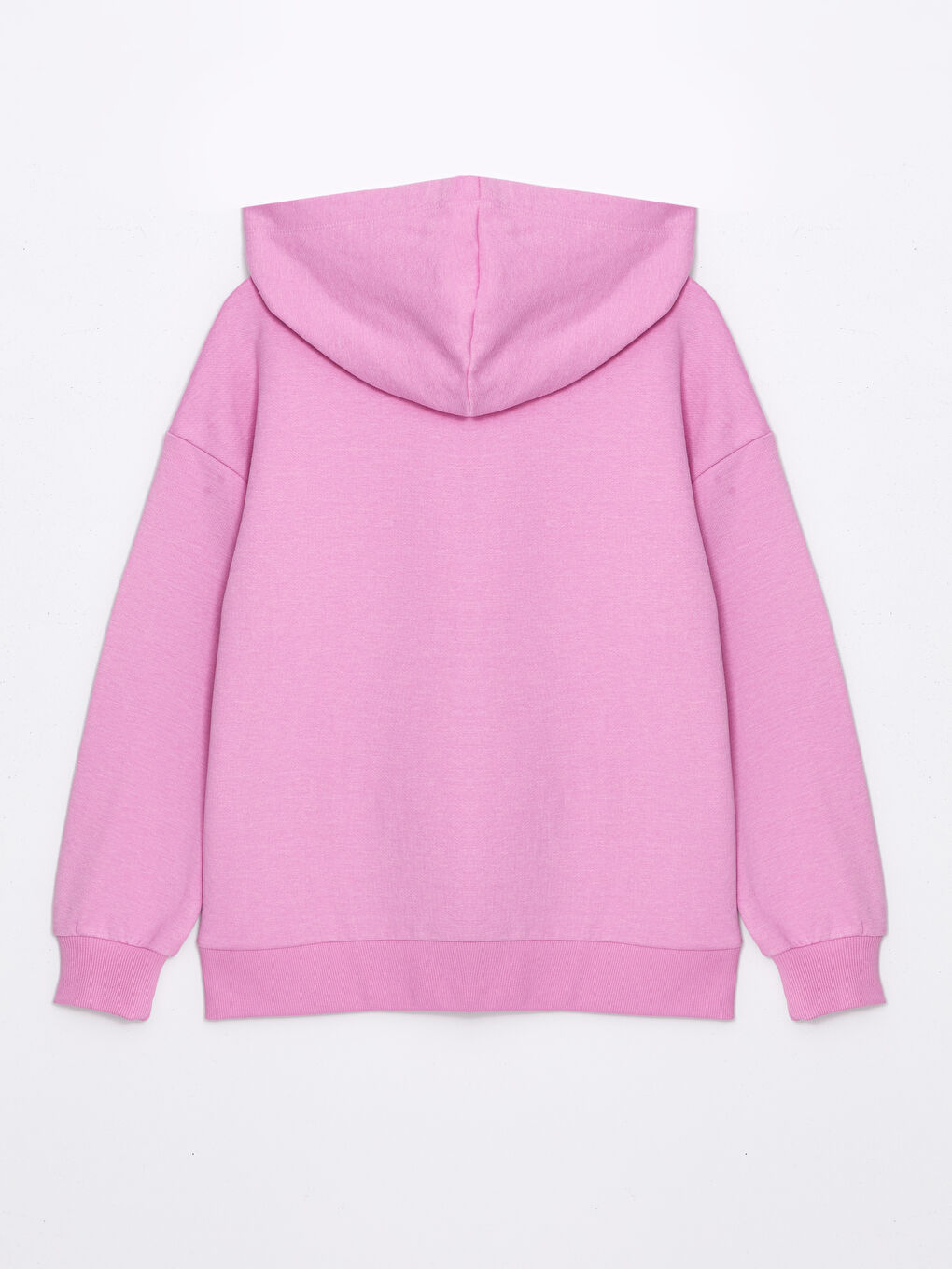 LCW ECO Pembe Oversize Kadın Kalın Hoodie - 5