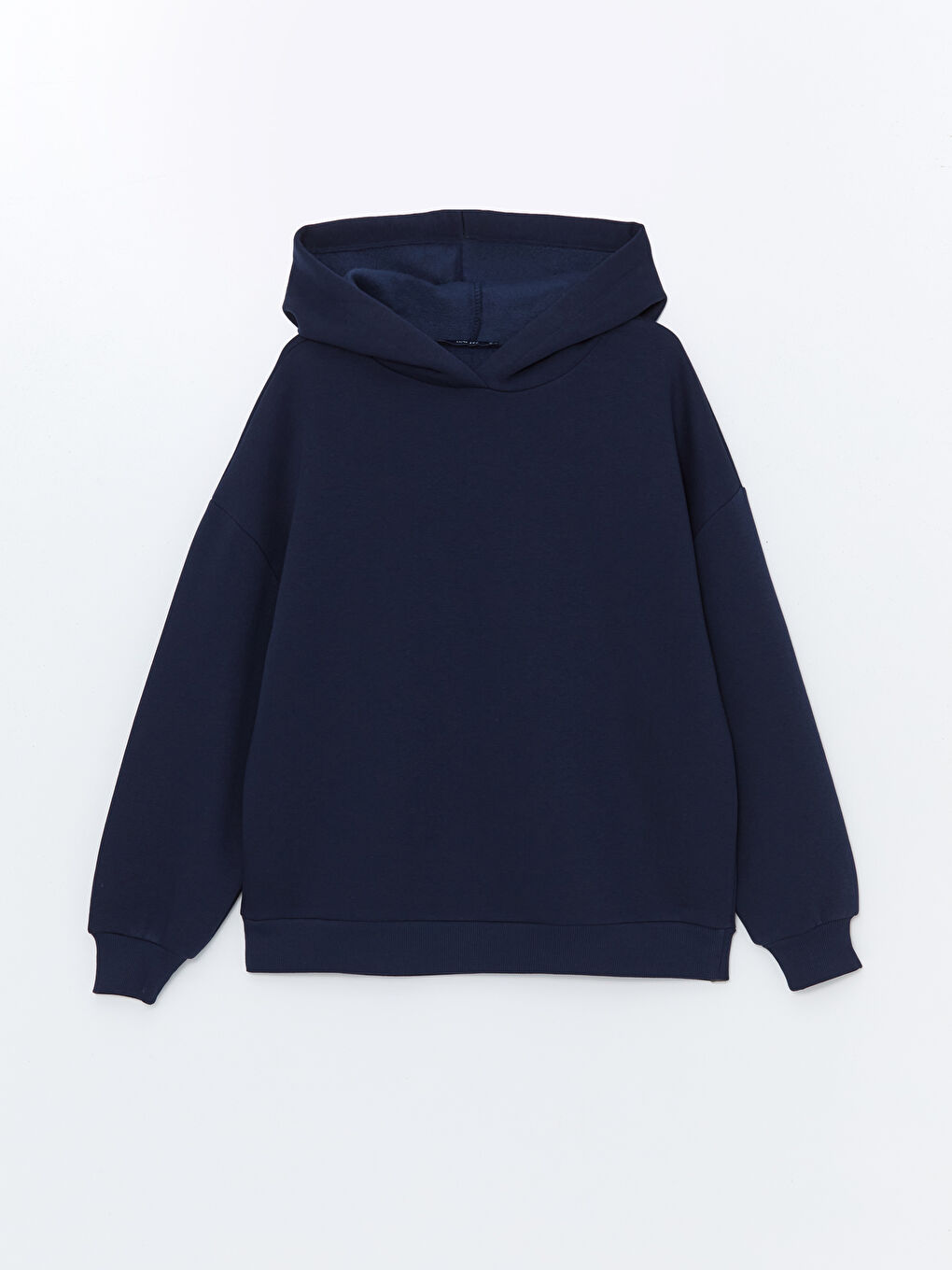 LCW ECO Lacivert Oversize Kadın Kalın Hoodie - 4