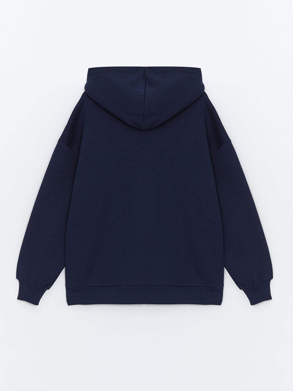 LCW ECO Lacivert Oversize Kadın Kalın Hoodie - 5