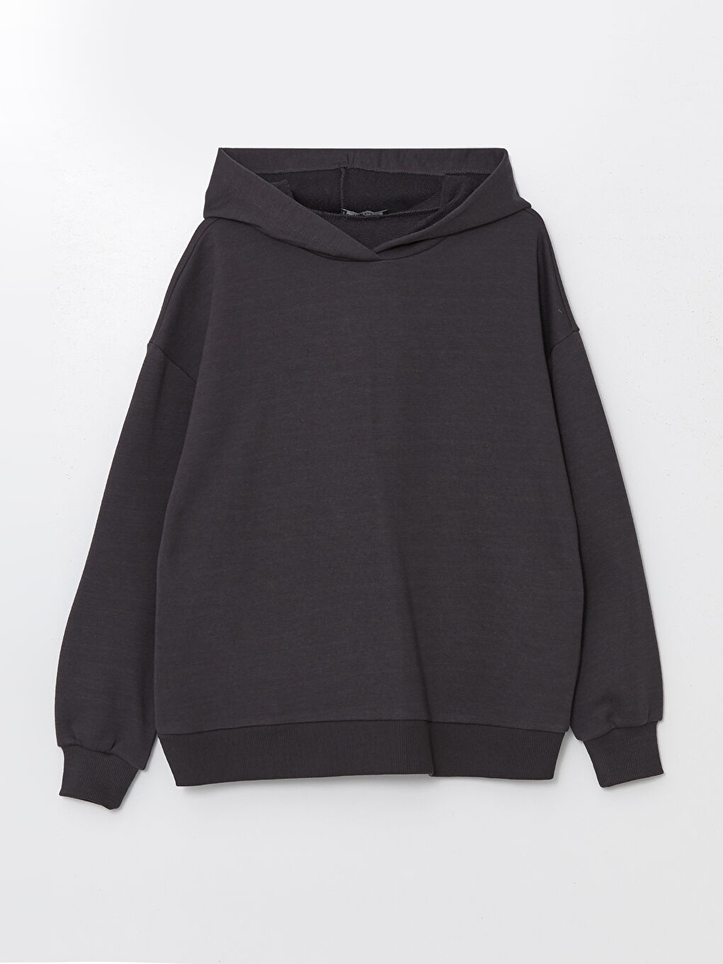 LCW ECO Antrasit Oversize Kadın Kalın Hoodie - 4