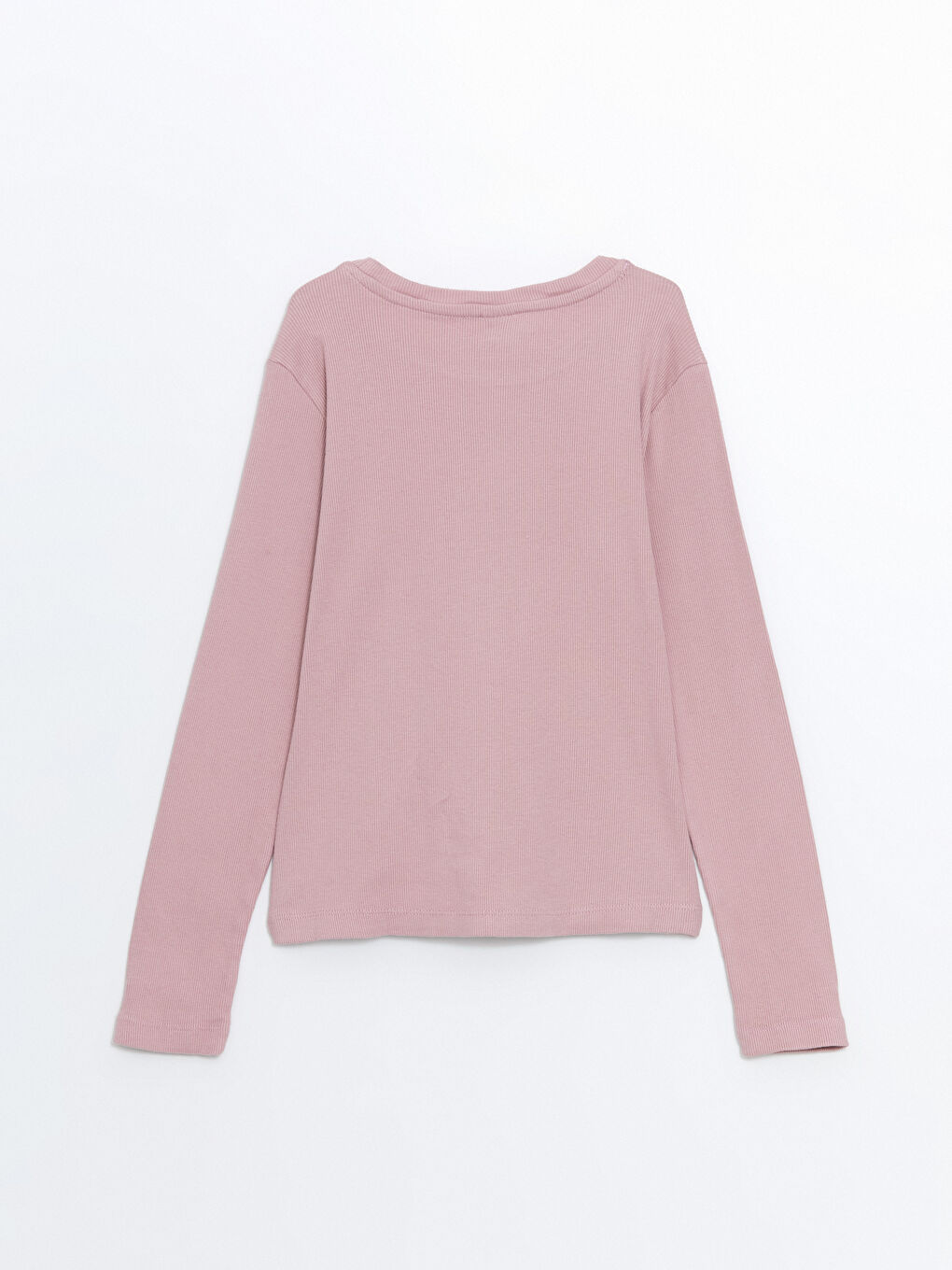 تيشيرت كم طويل مطبوع بياقة دائرية للبنات-2