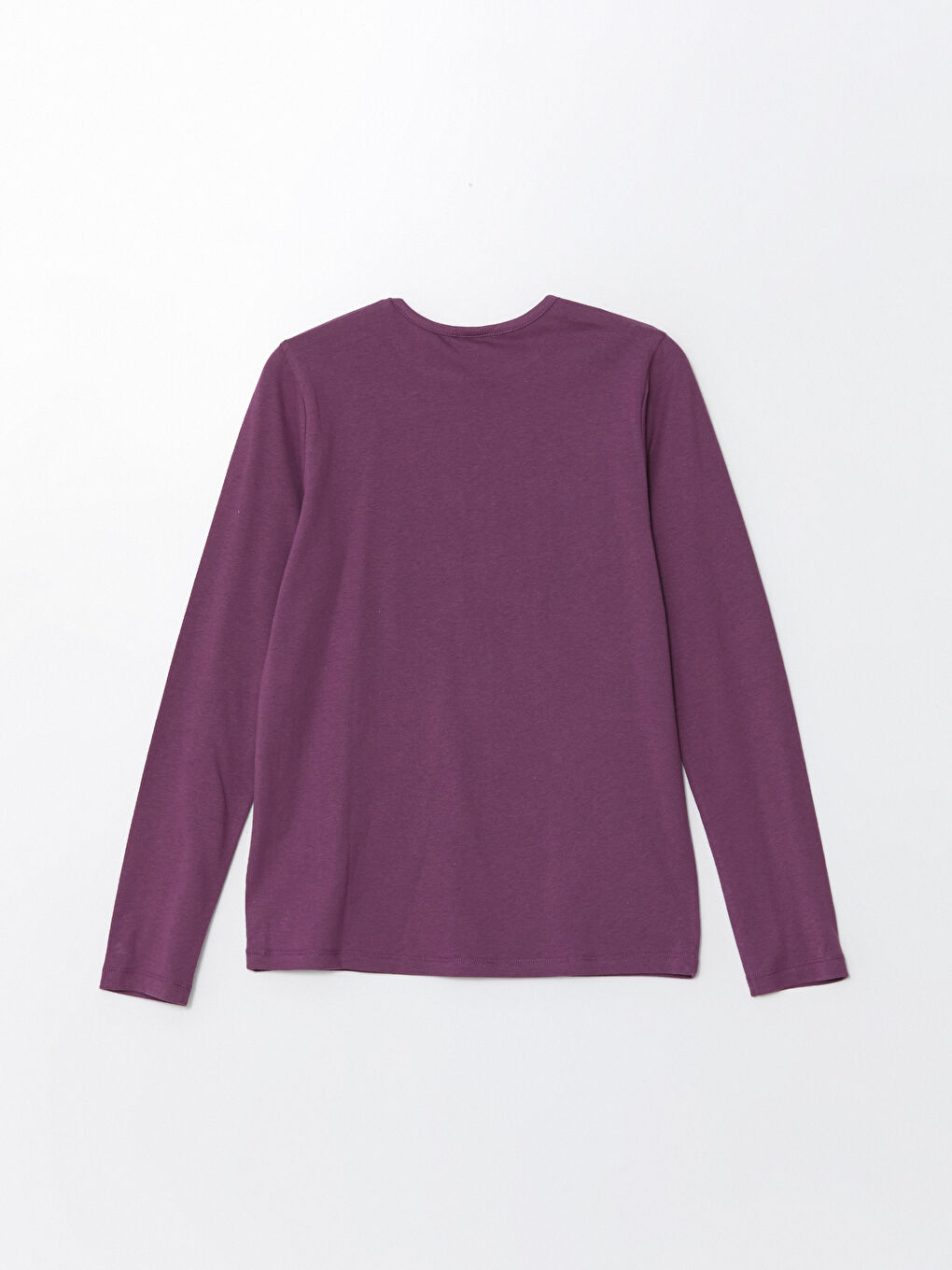 Crew Neck Printed Long Sleeve Girls' T-Shirt-4