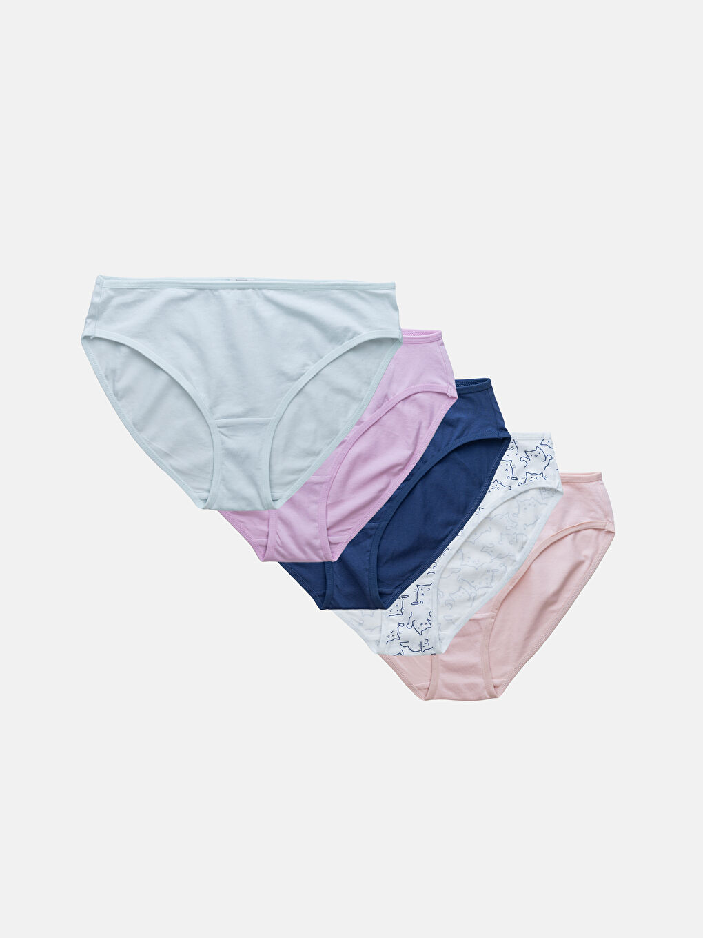 LCW Young Baskılı Bikini Külot 5'li Paket -W4EV94Z8-LRA
