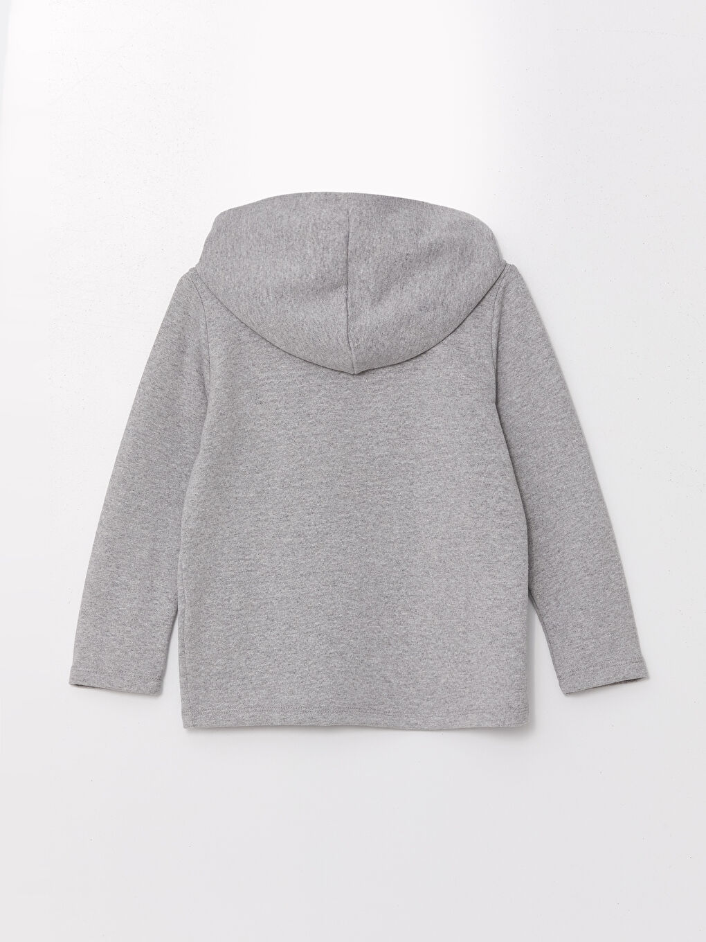 LCW ECO Grey Mel - Lacivert Kapüşonlu Kız Çocuk Fermuarlı Sweatshirt - 1