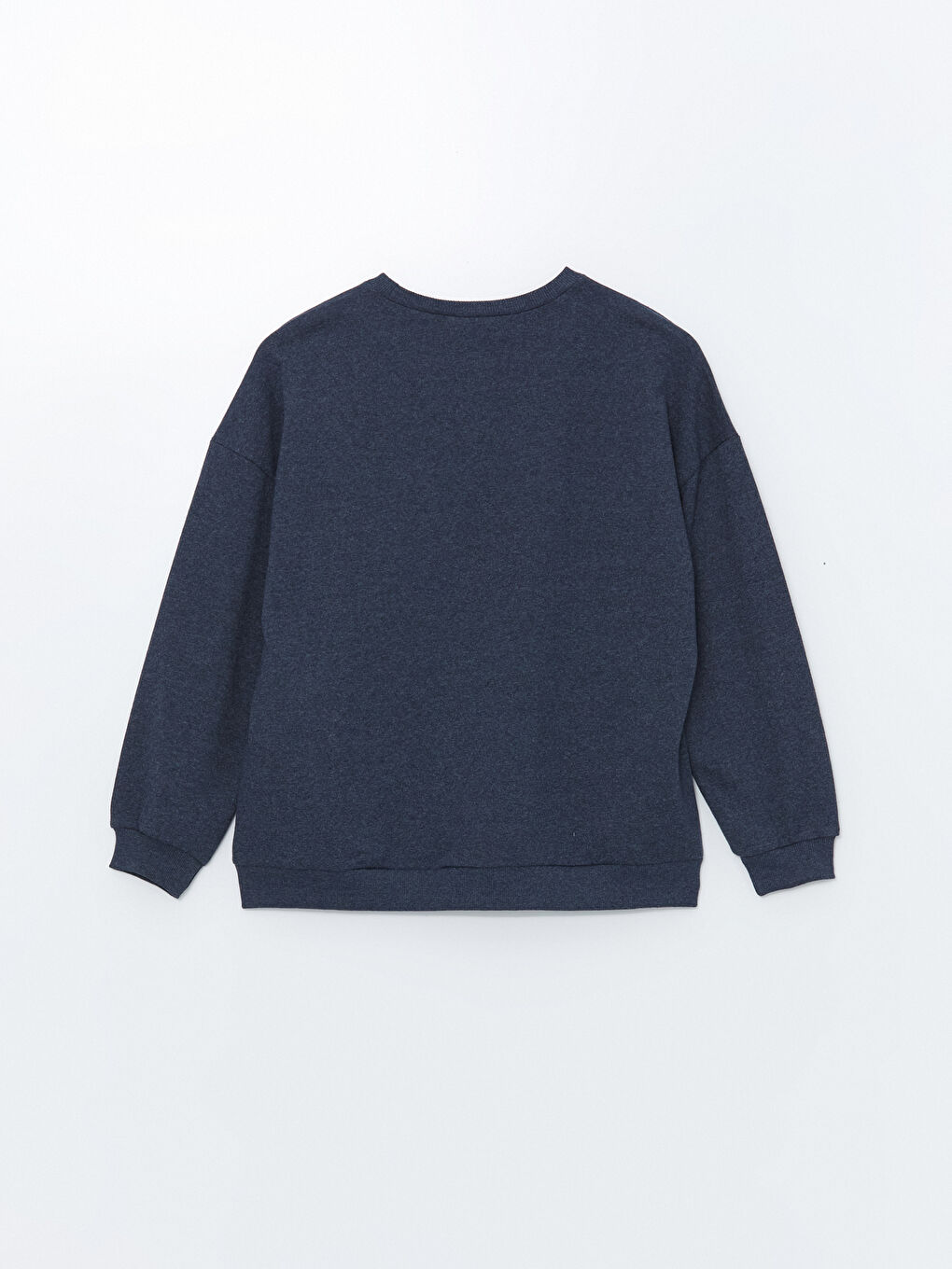 LCW ECO İndigo Bisiklet Yaka Oversize Kadın Sweatshirt - 5