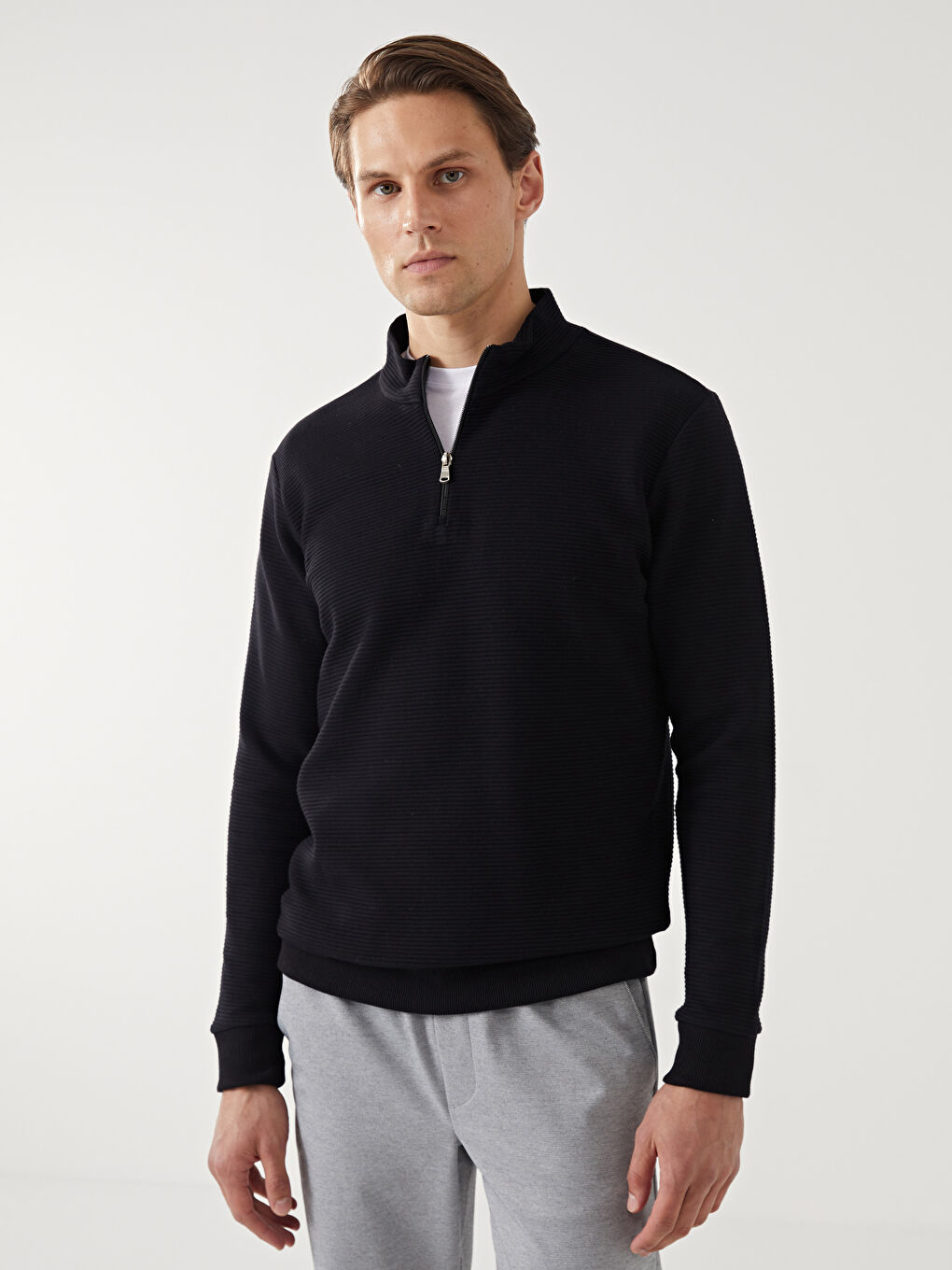 Funnel Neck Men's Sweatshirt