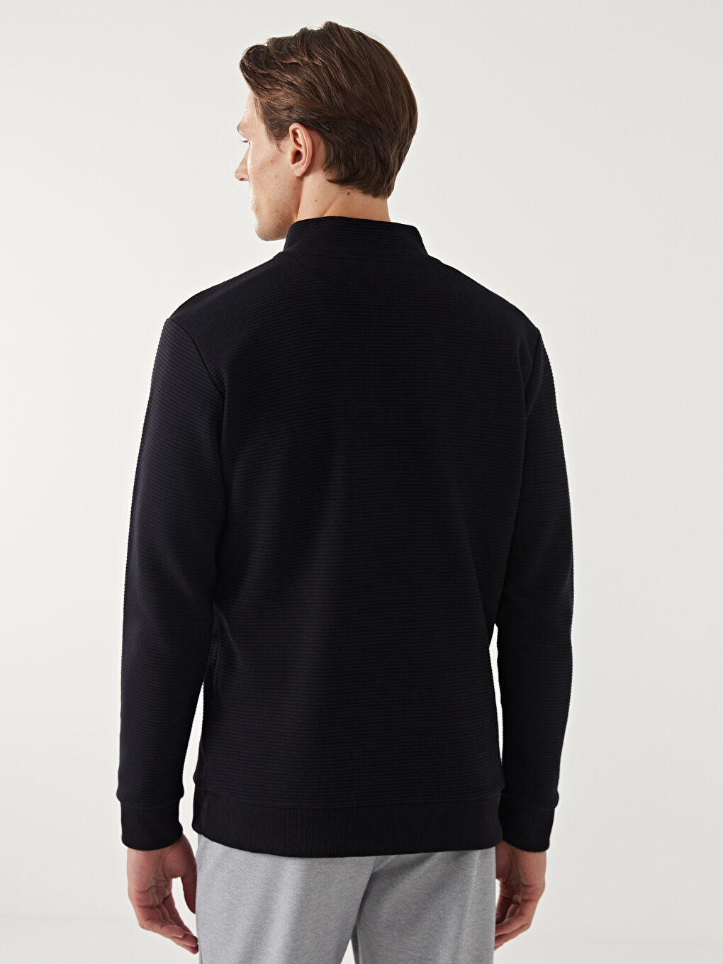 Funnel Neck Men's Sweatshirt-3