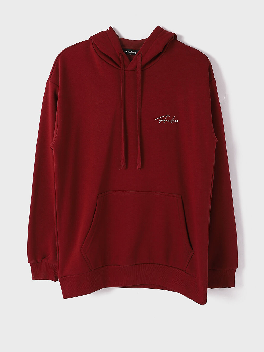 هودي مطبوع كم طويل للرجال