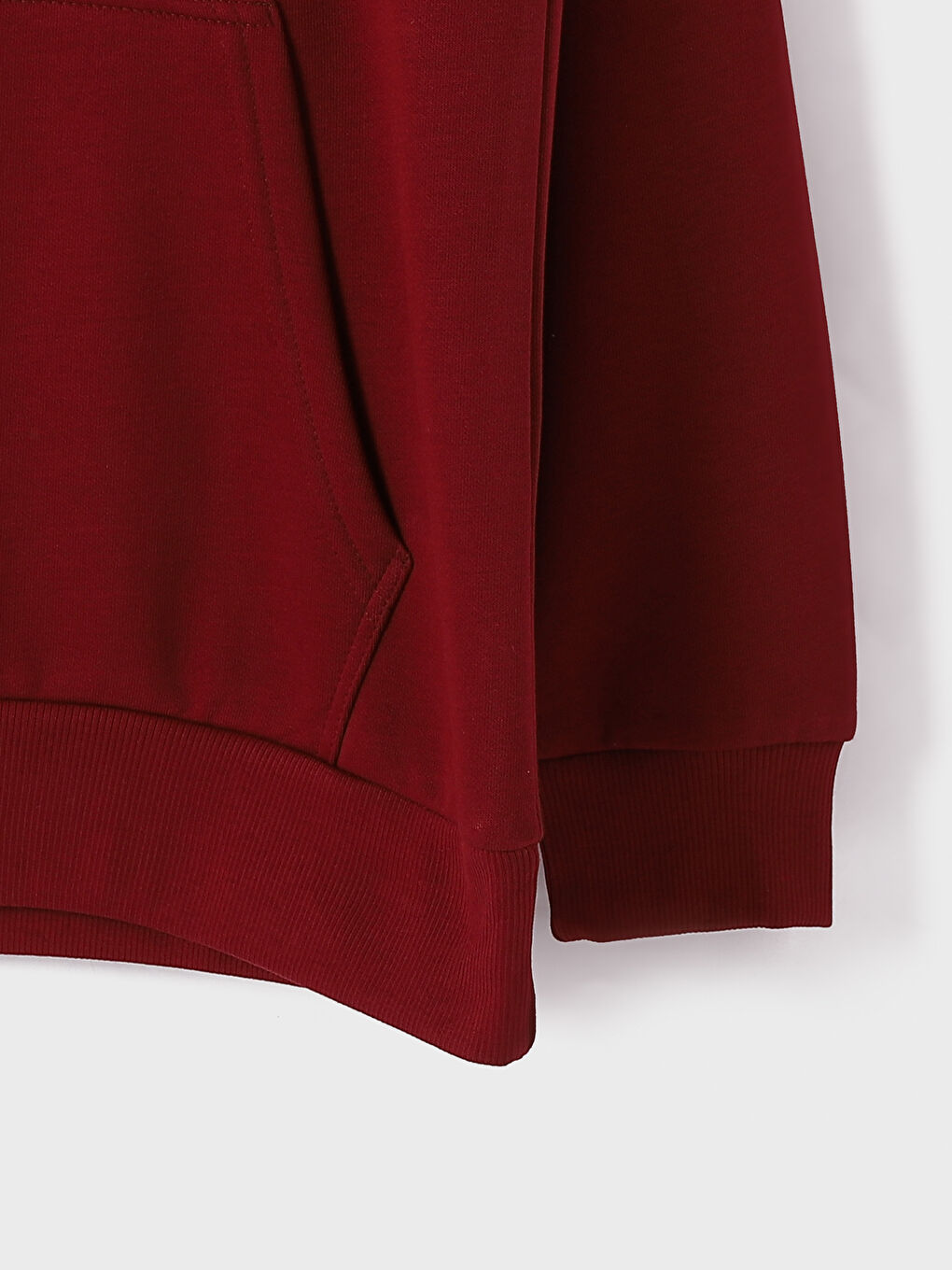 هودي مطبوع كم طويل للرجال-1