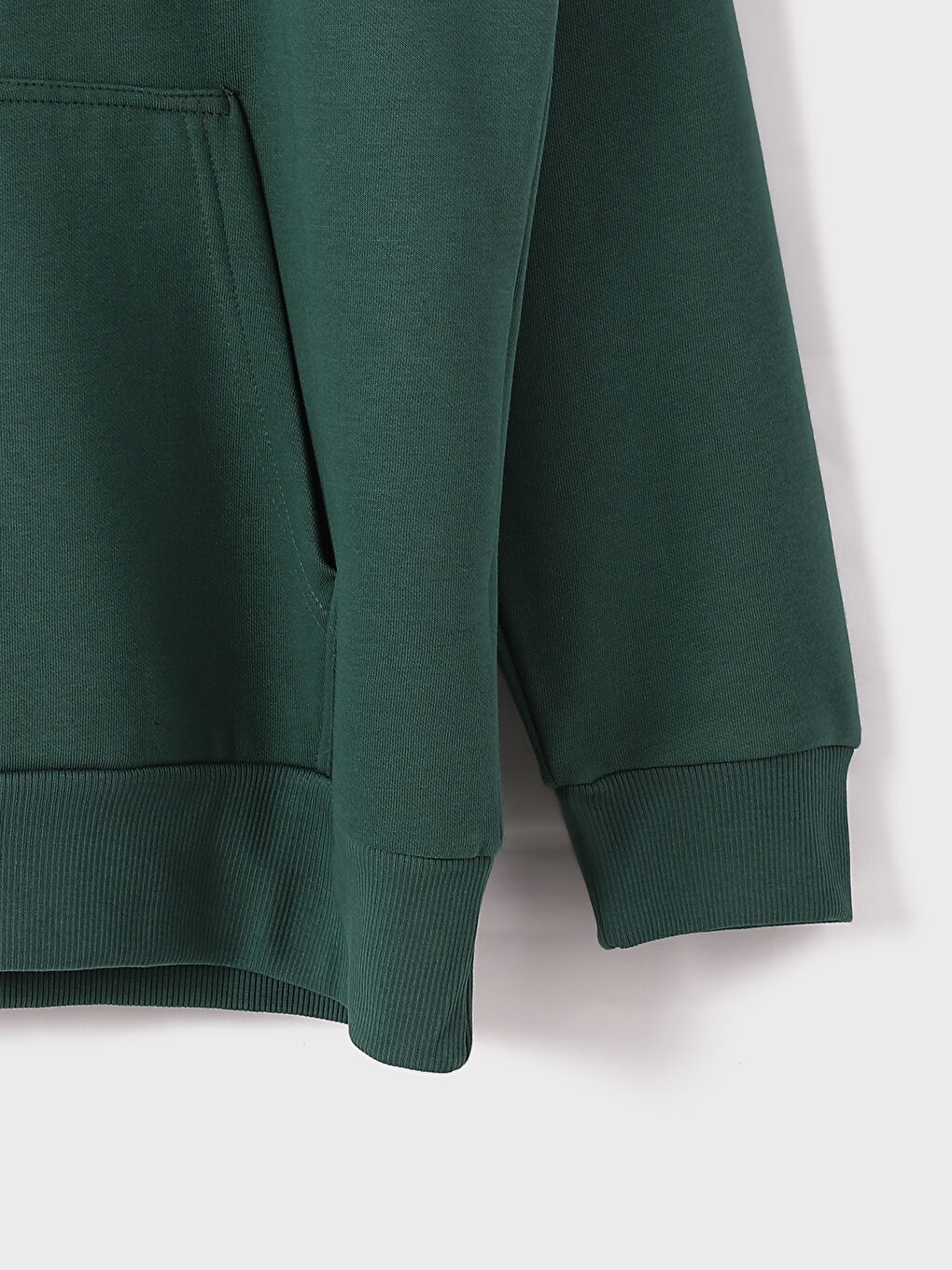 هودي مطبوع كم طويل للرجال-1