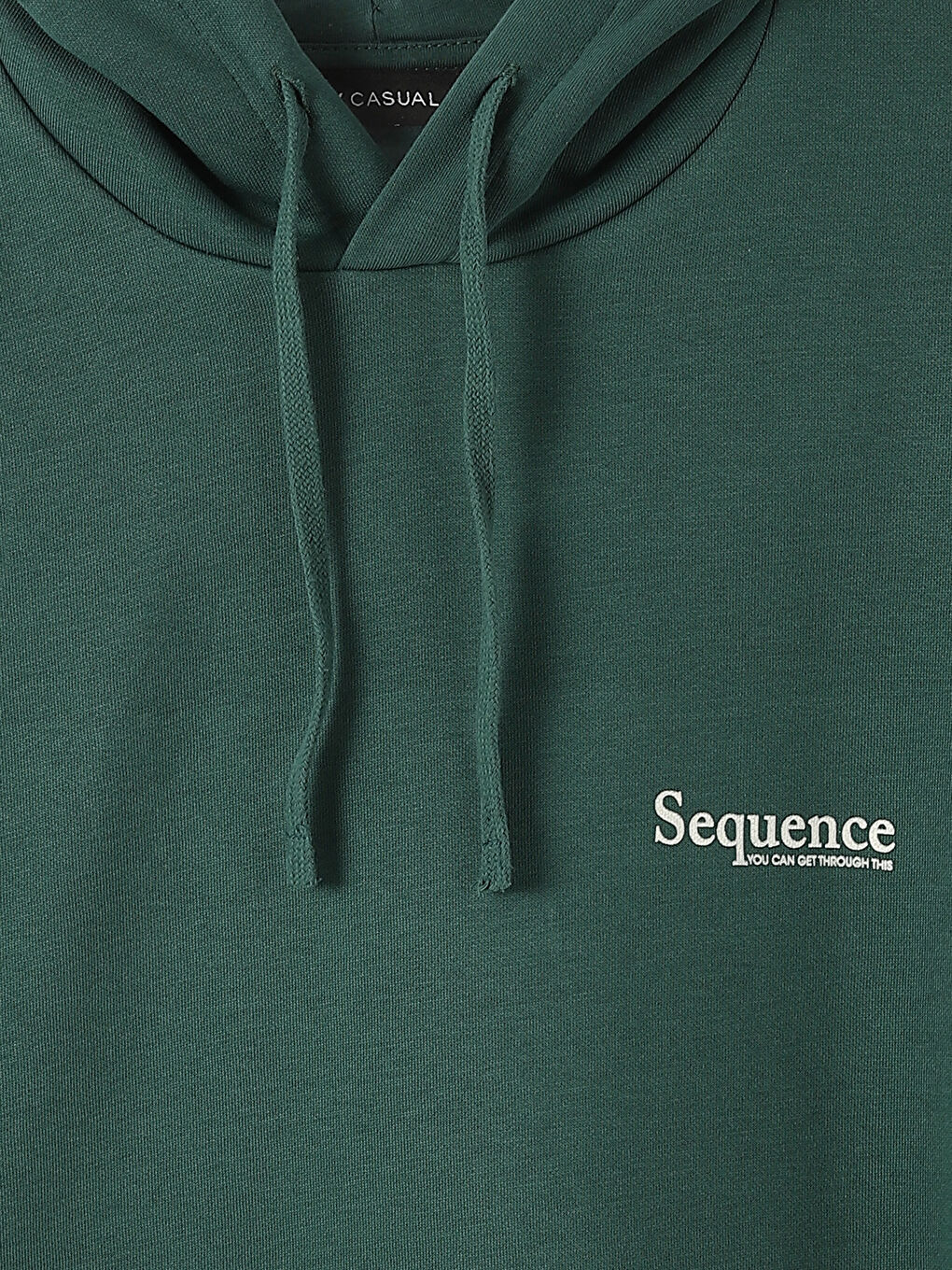 هودي مطبوع كم طويل للرجال-2