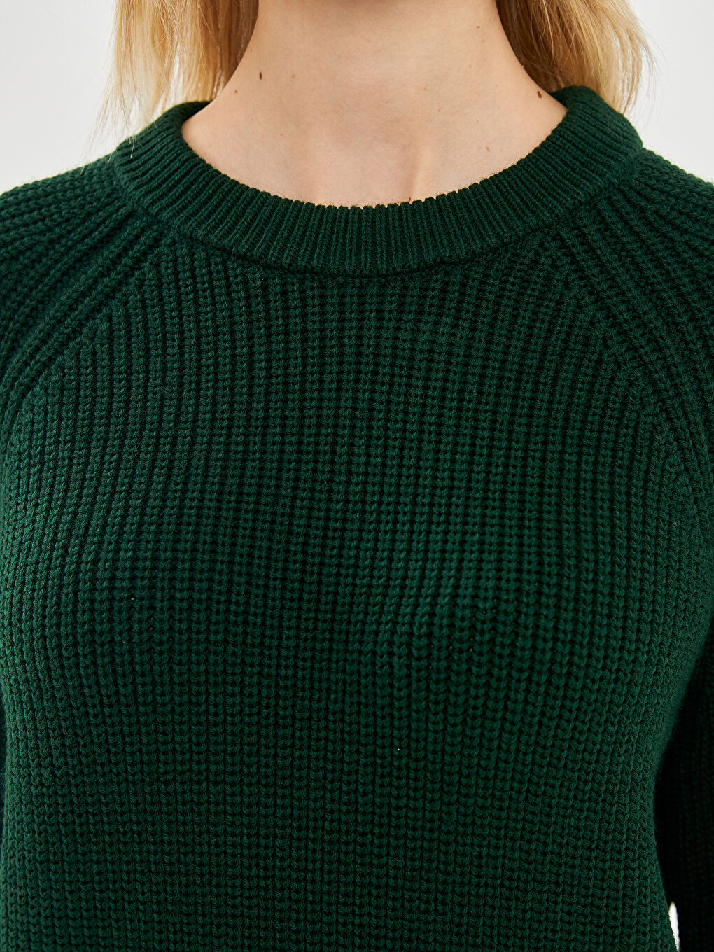 سترة تريكو بياقة دائرية للسيدات-2