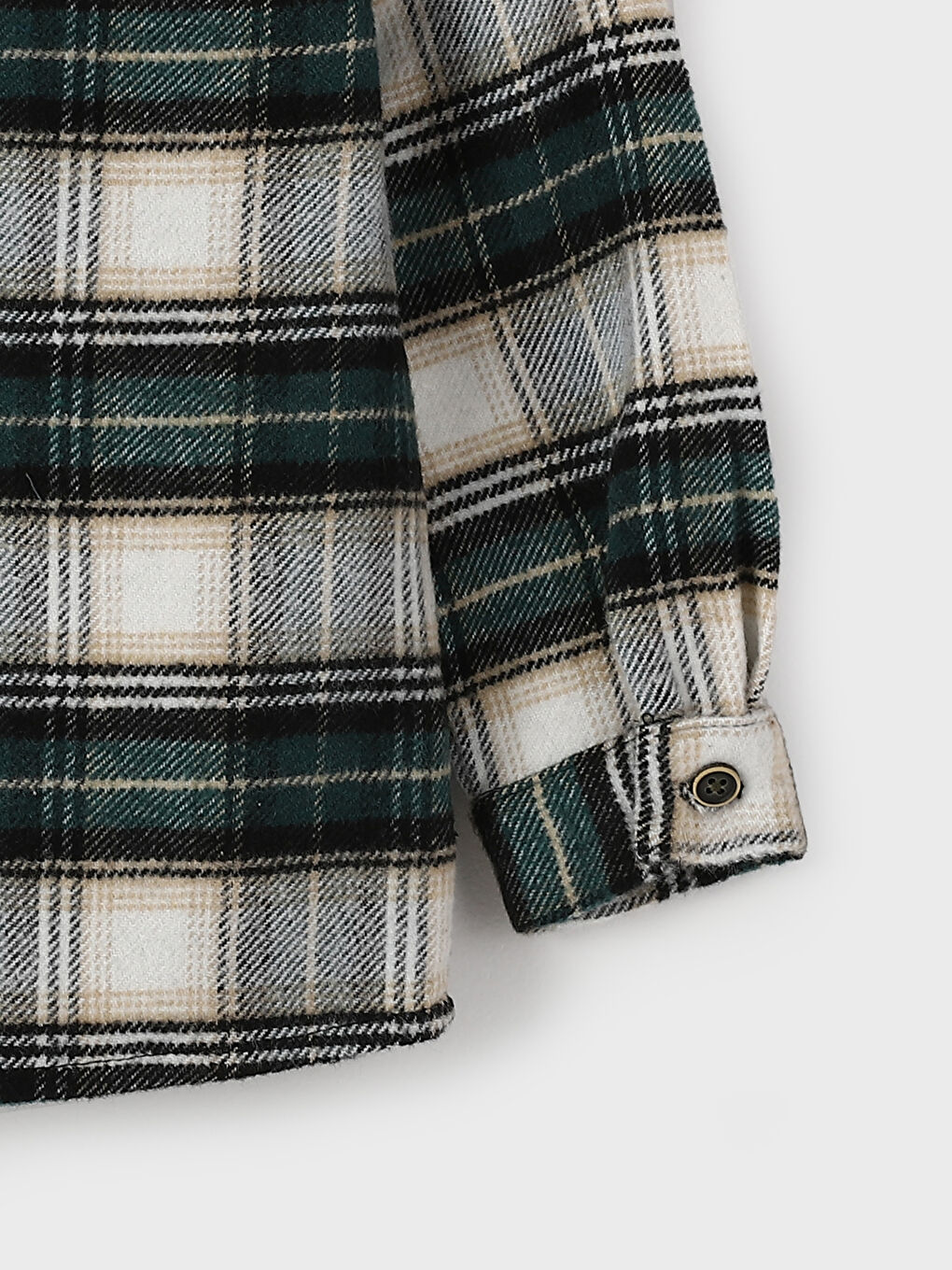 قميص فلانيل كاروهات كم طويل للأولاد-2