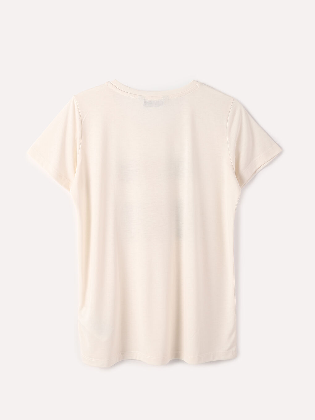 Crew Neck Printed Short Sleeve Women's T-Shirt-1