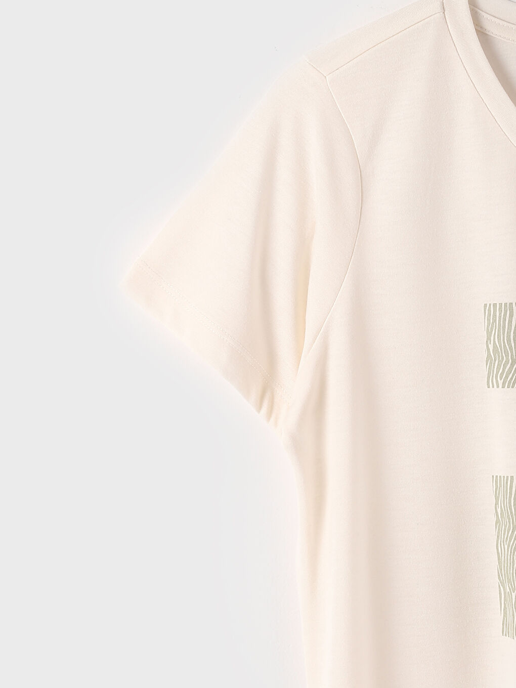 Crew Neck Printed Short Sleeve Women's T-Shirt-2