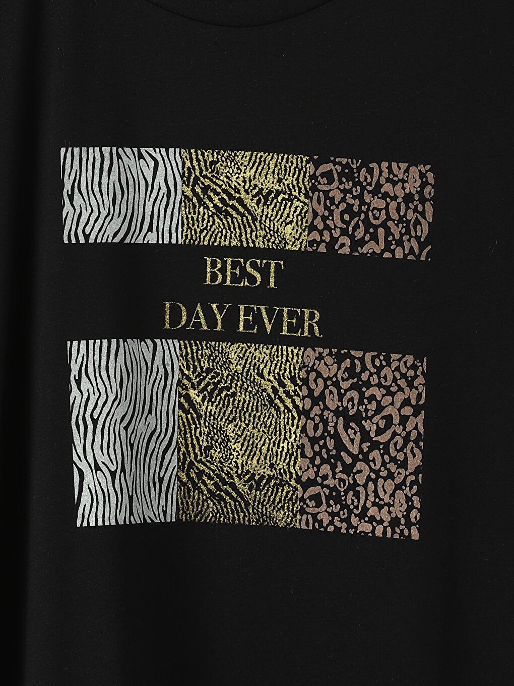 Crew Neck Printed Short Sleeve Women's T-Shirt-3