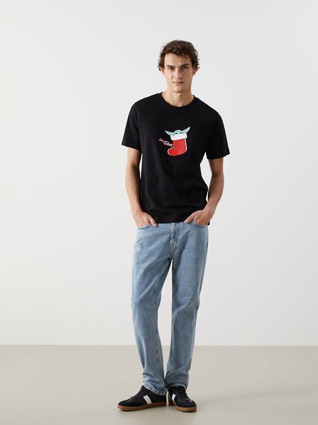 XSIDE T-shirt pour Hommes en Jersey Imprimé Star Wars à Manches Courtes et Col Rond -W4FA36Z8-CVL