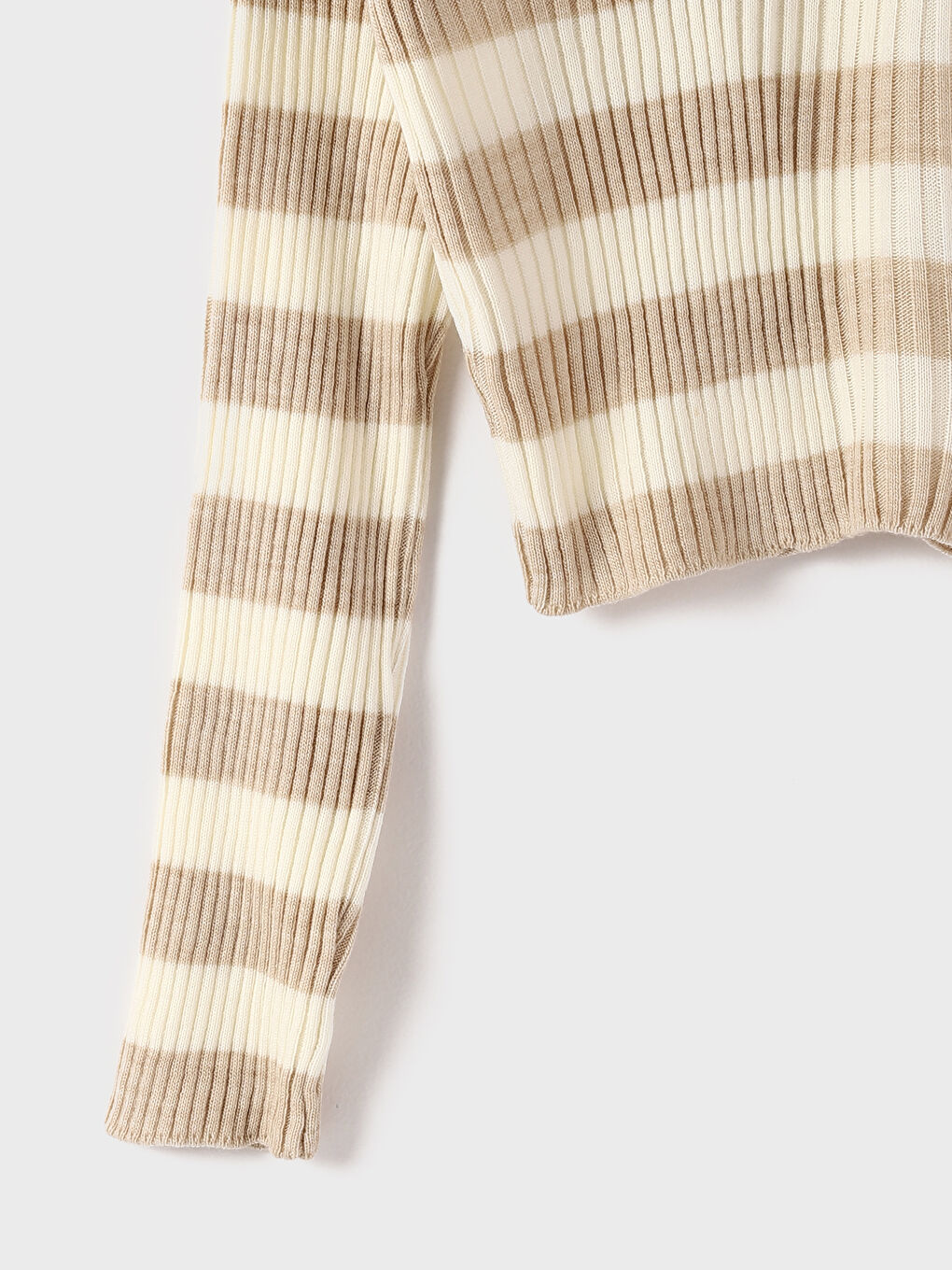 Crew Neck Striped Long Sleeve Knitwear Women's Sweater -W4FA44Z8-ELZ