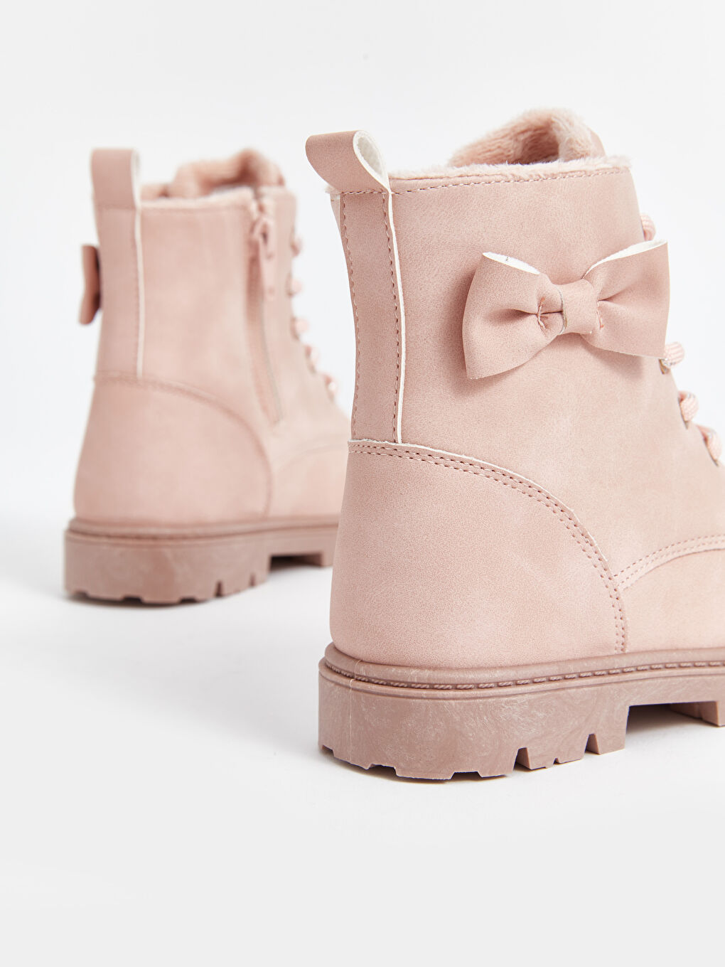 LCW STEPS Laces and Zipper Closure Baby Girls' Boots -W4FA48Z1-VD6