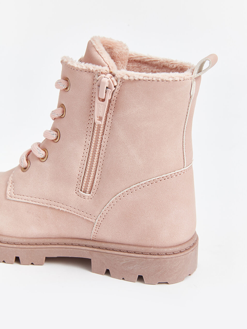 LCW STEPS Laces and Zipper Closure Baby Girls' Boots -W4FA48Z1-VD6
