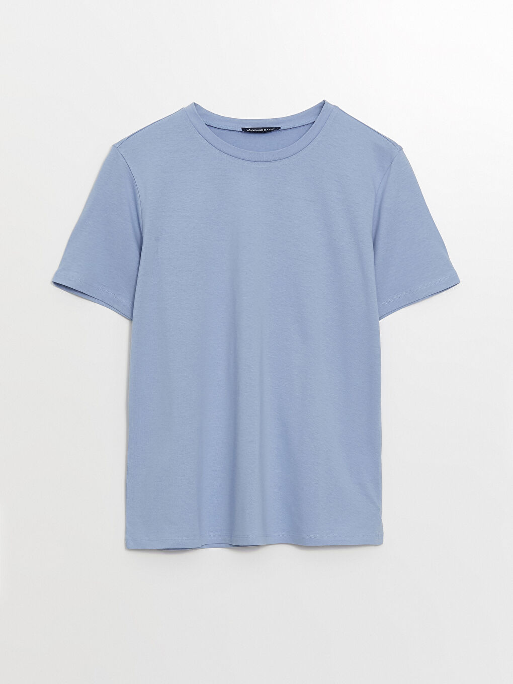 Crew Neck Plain Short Sleeve Women's T-Shirt-4
