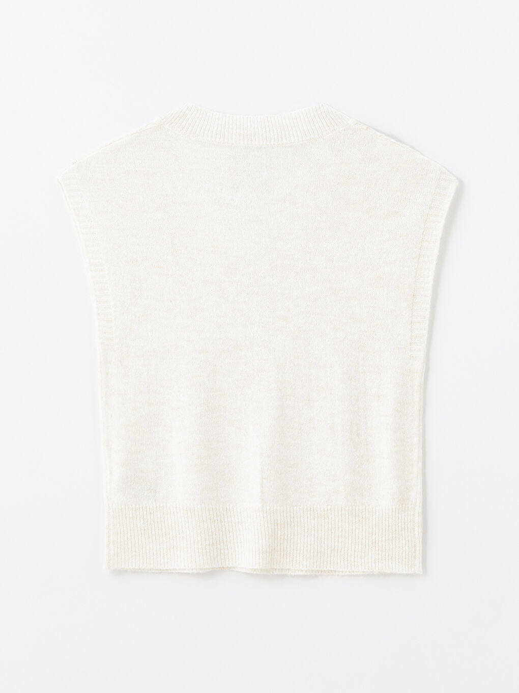 LCWAIKIKI Basic V-Neck Patterned Oversize Women's Knitwear Sweater -W4FA58Z8-R9J