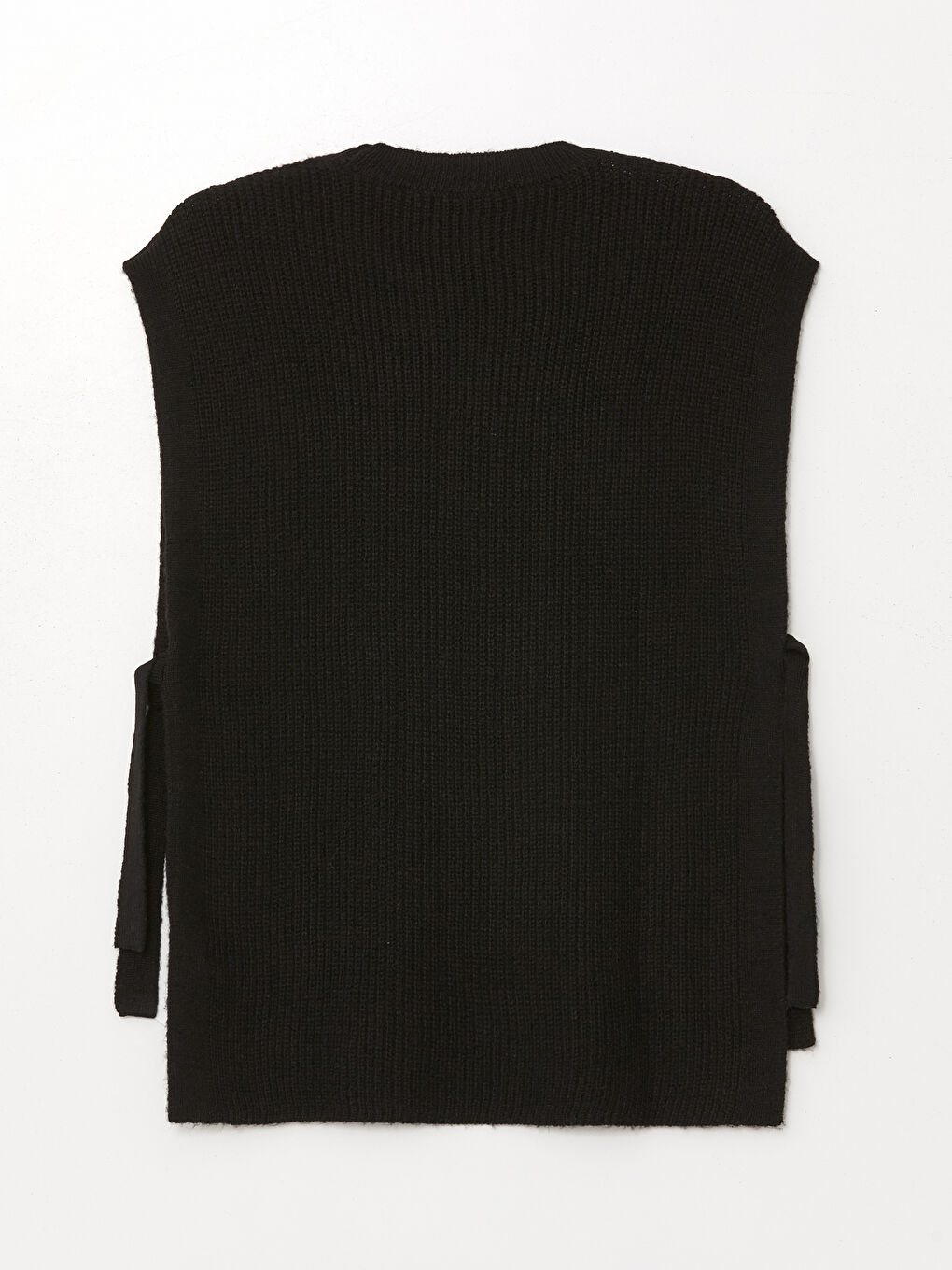 LCWAIKIKI Basic Crew Neck Textured Oversize Women's Knitwear Sweater Vest -W4FA60Z8-CVL