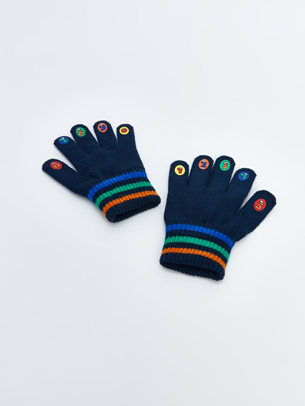 Color Block Boys' Gloves