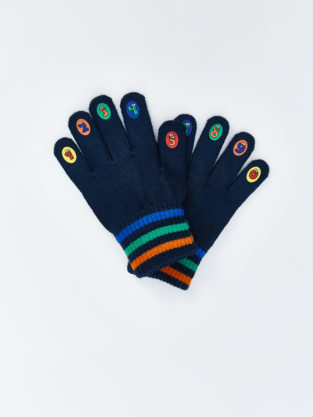 Color Block Boys' Gloves-1