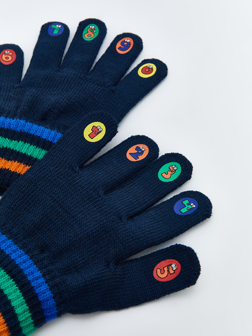 Color Block Boys' Gloves-2