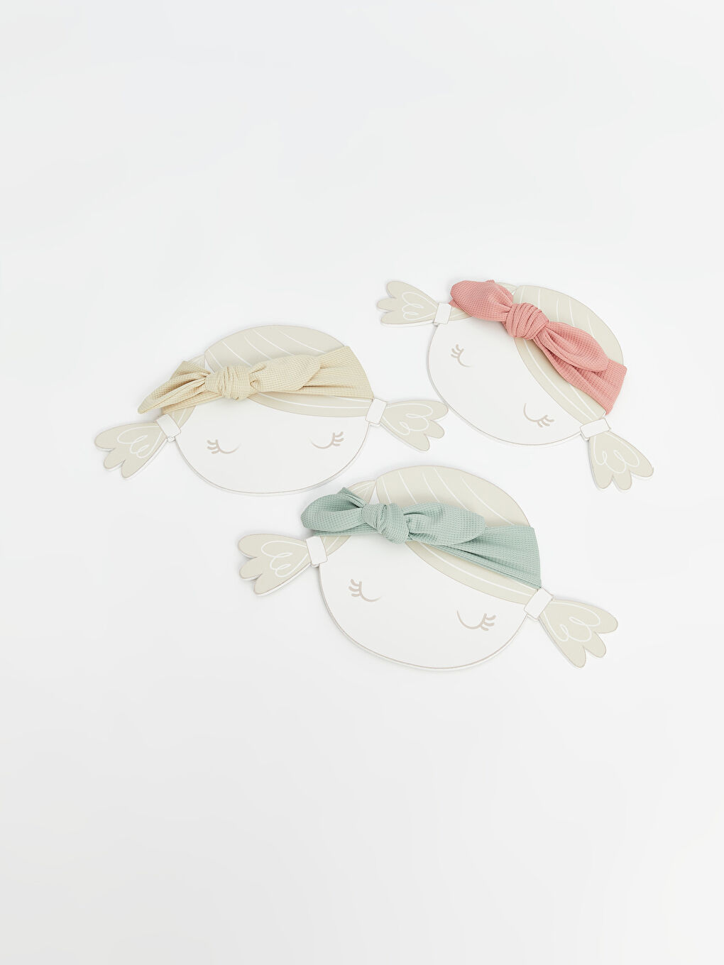 Basic Bow Detailed Baby Girls' Hairband 3-pack