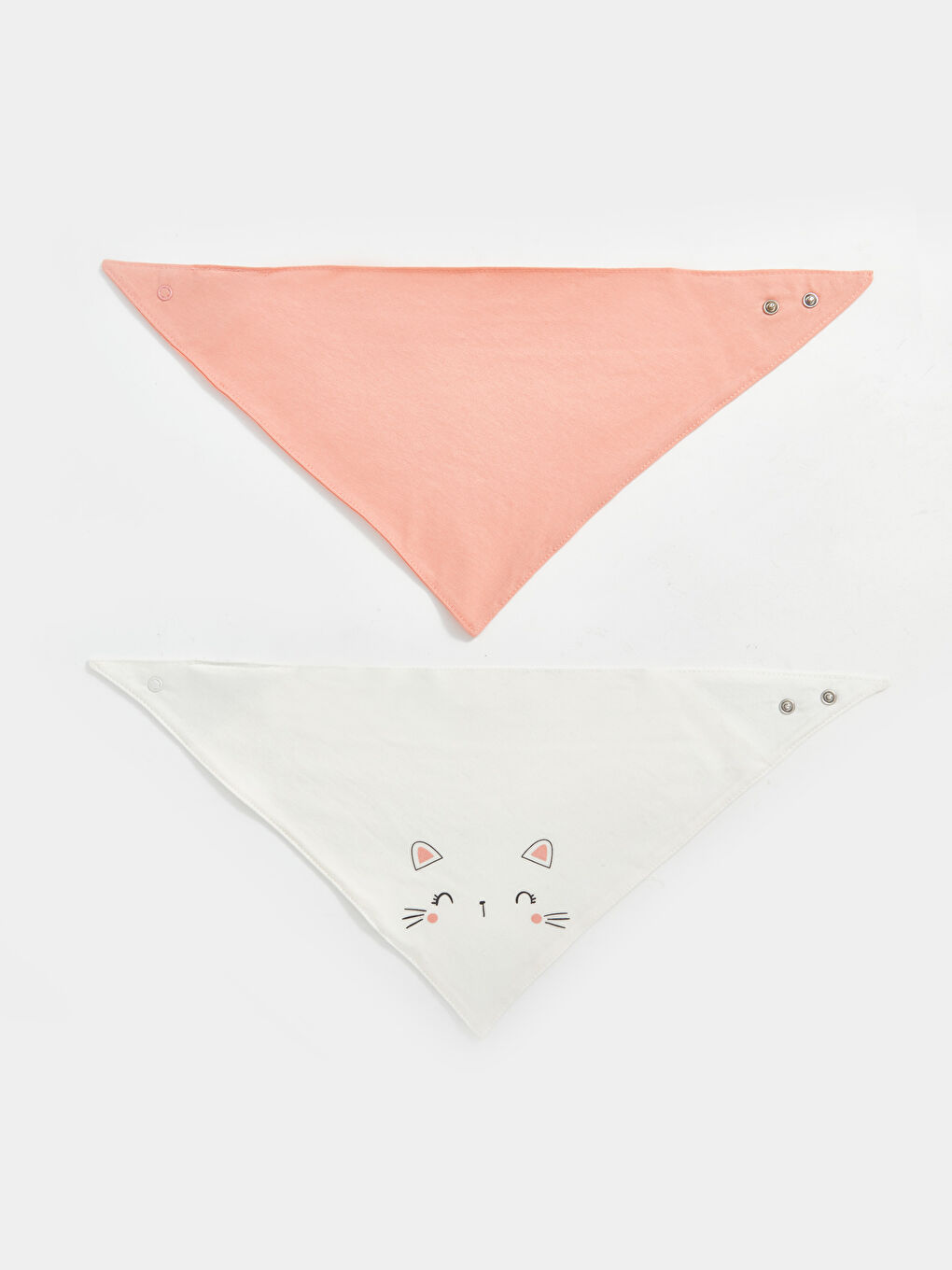 Baskılı Kız Bebek Mama Önlüğü 2'li