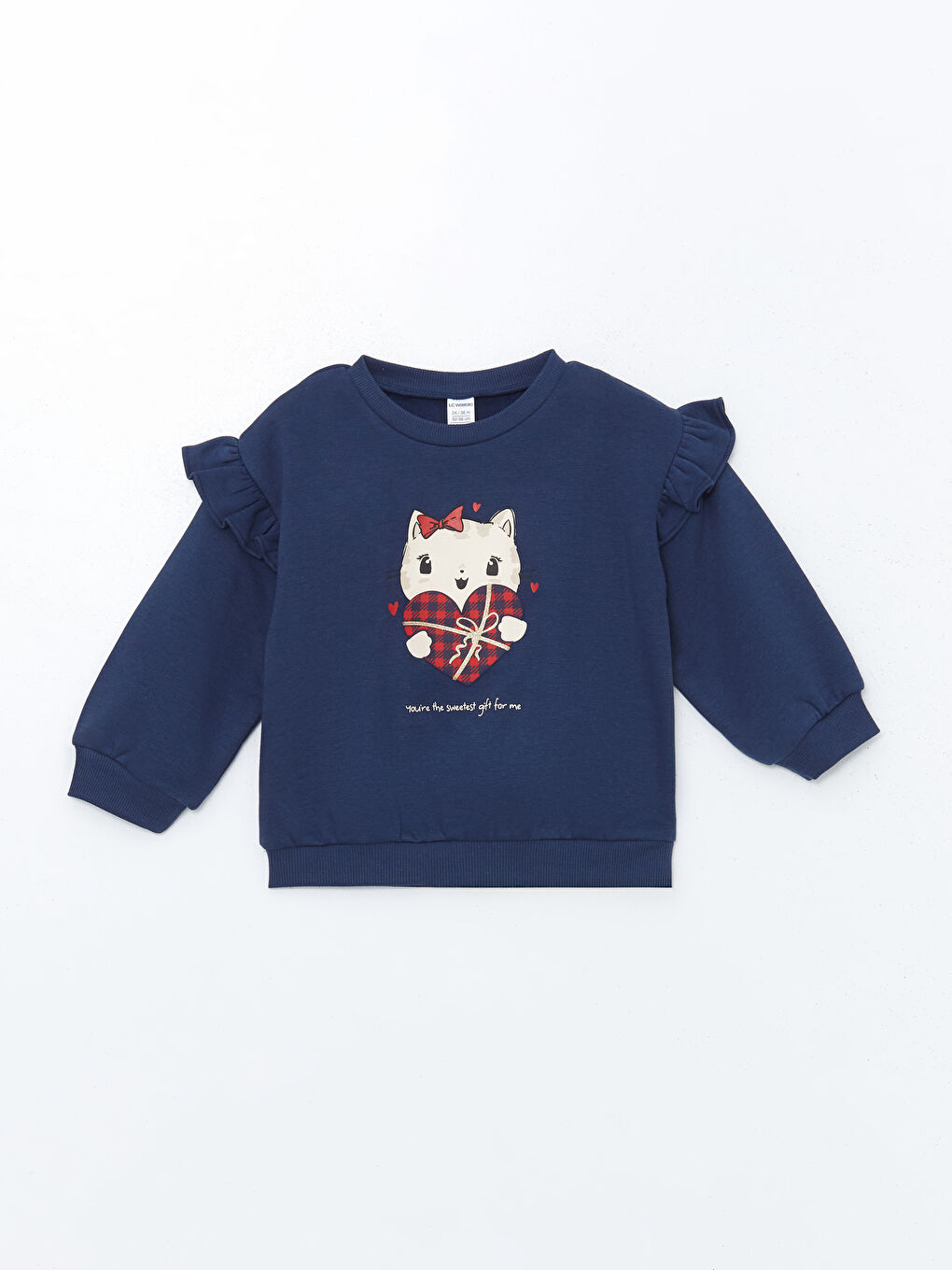 Crew Neck Long Sleeve Printed Baby Girls' Sweatshirt and Tights 2 Pack -W4FB67Z1-R40
