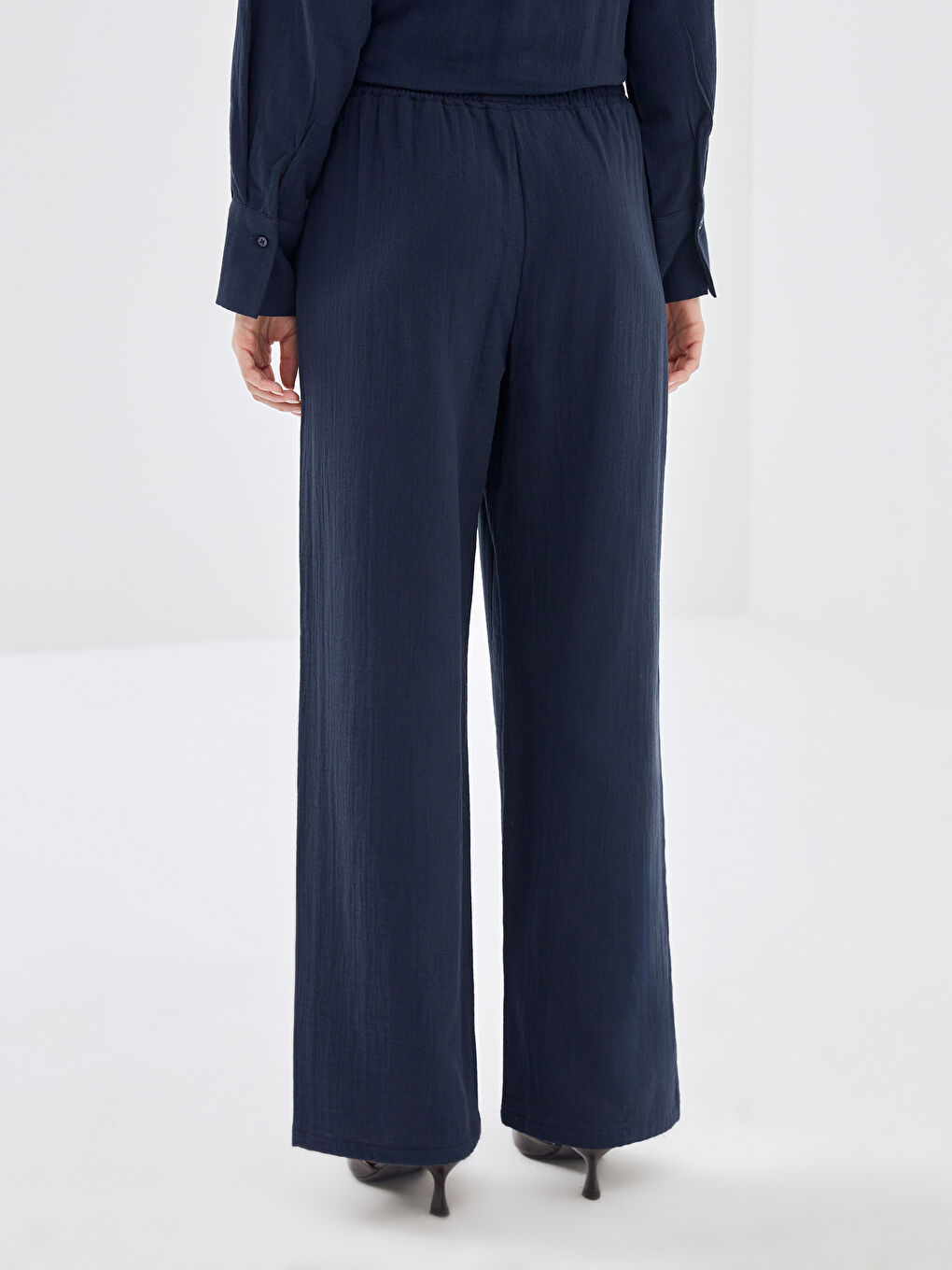LCW Modest Elasticated Waist Relaxed Fit Women's Trousers -W4FC26Z8-JMB
