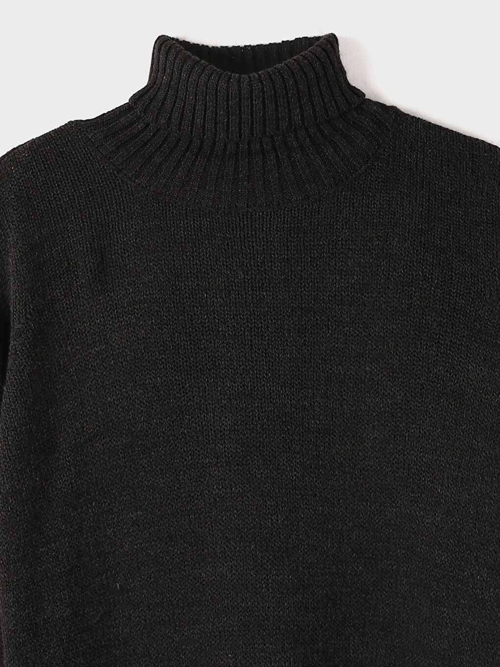 فستان تريكو أوفراسايز بياقة هاي نيك للسيدات-6