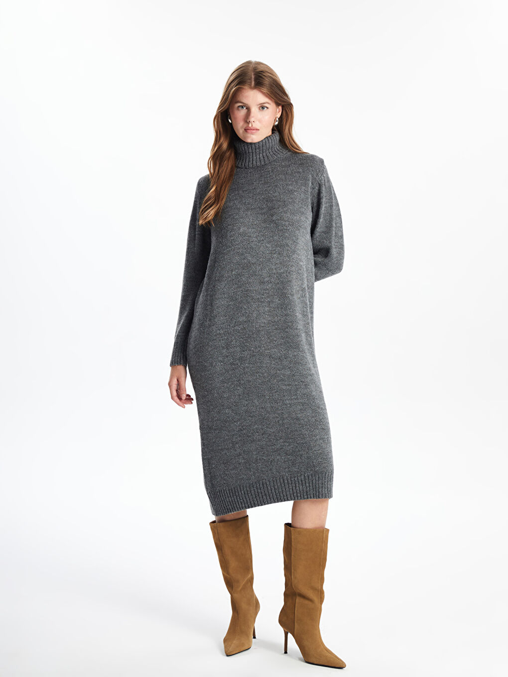 Dolčevita Oversize Haljina od Trikota za Žene