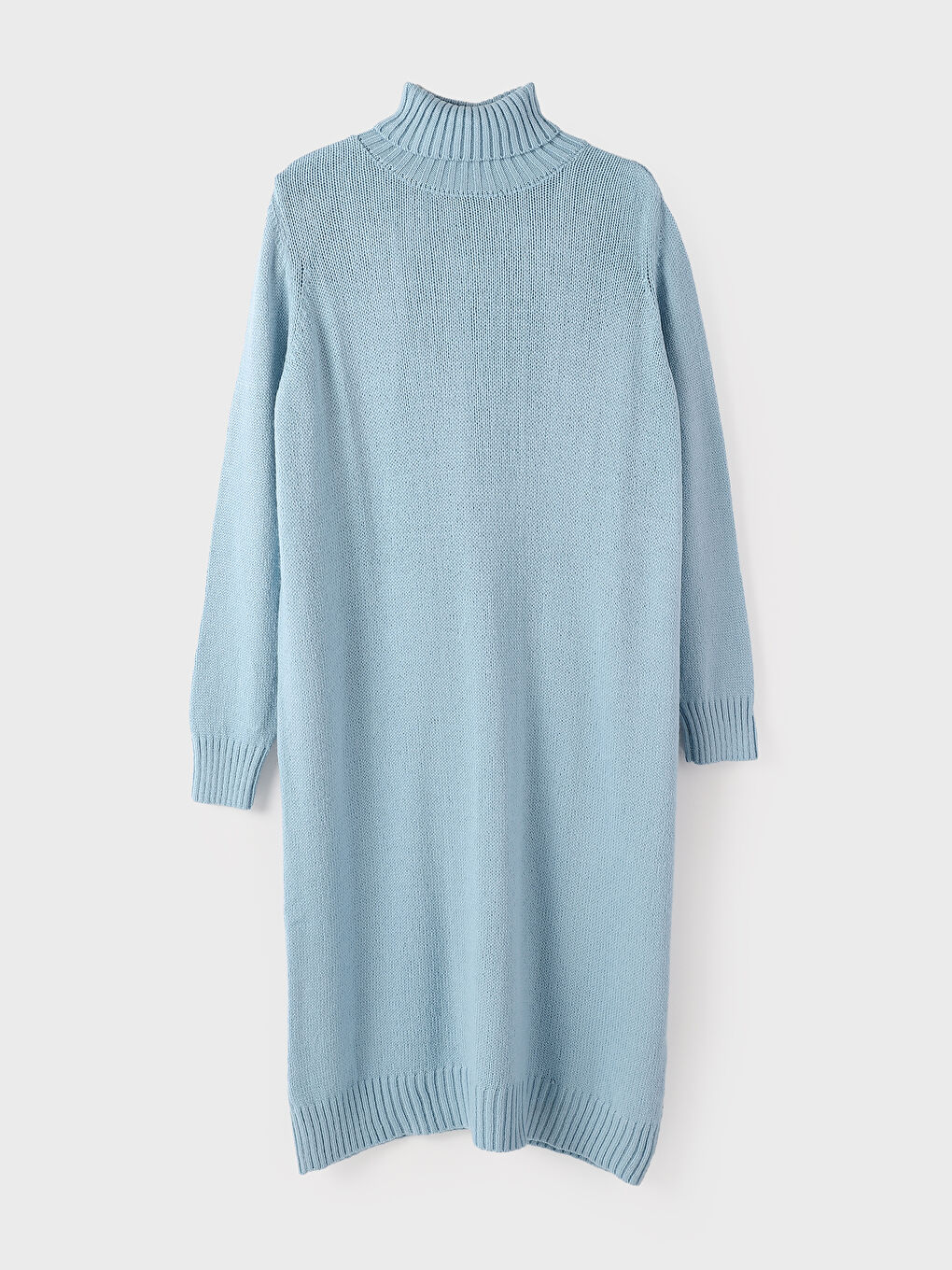 Turtleneck Oversize Women's Knitwear Dress-4