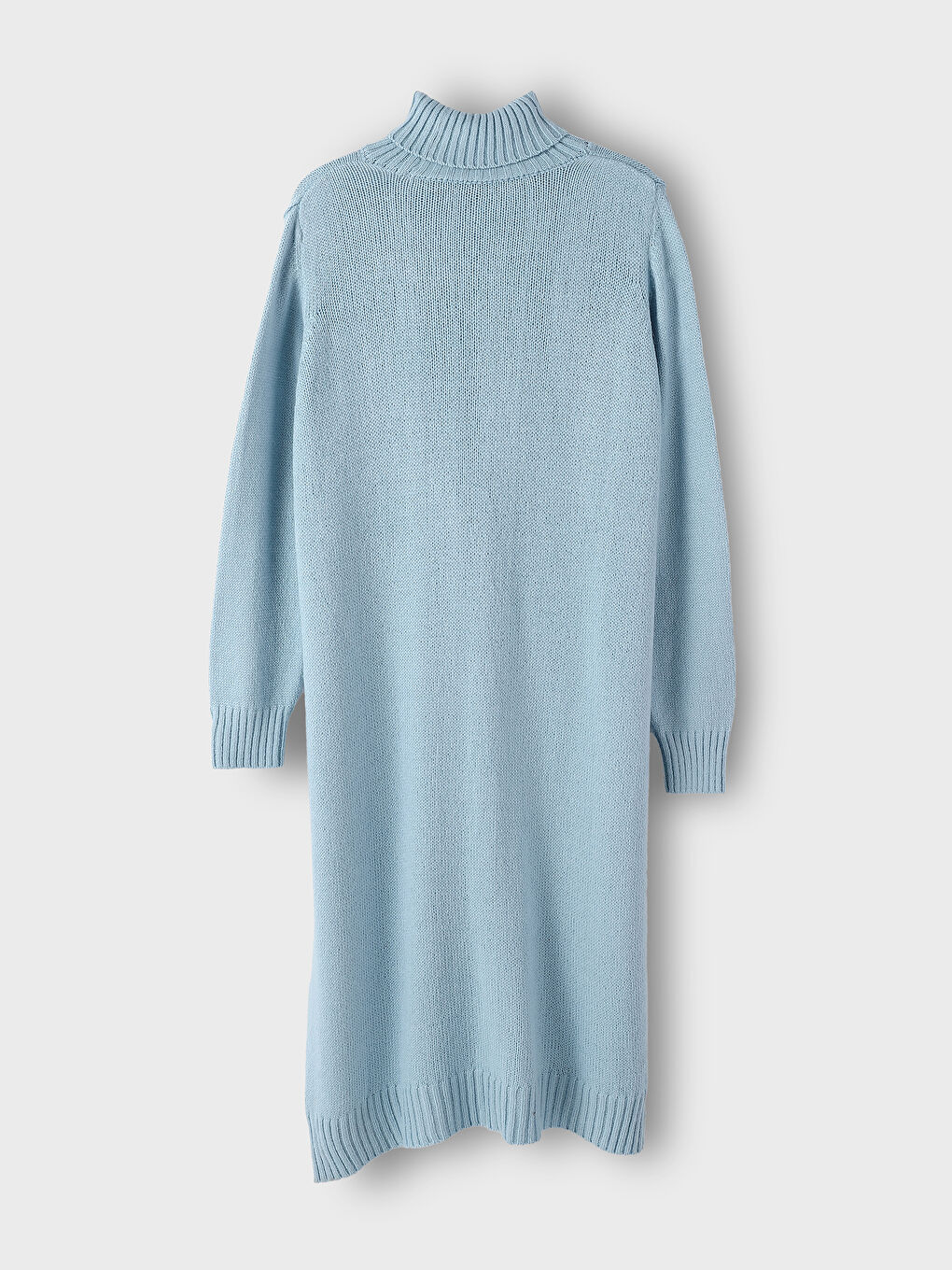 Turtleneck Oversize Women's Knitwear Dress-5