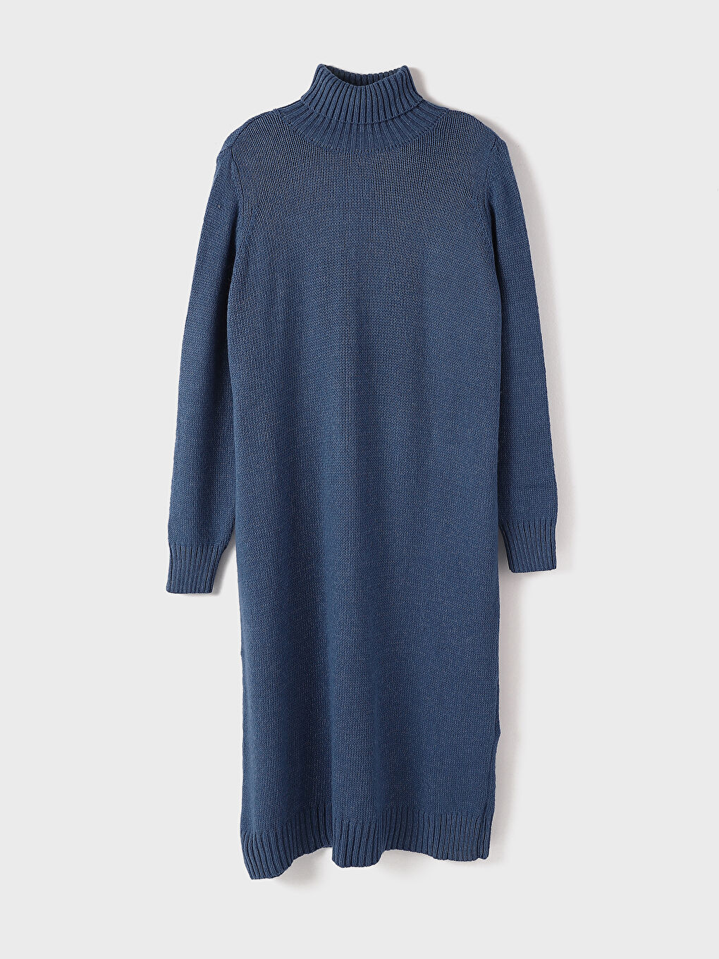 Robe en Tricot Oversize pour Femmes à Col Roulé-4
