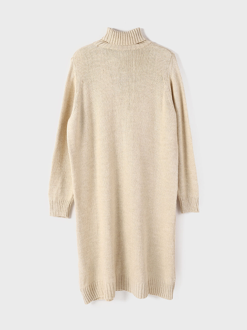 Robe en Tricot Oversize pour Femmes à Col Roulé-5