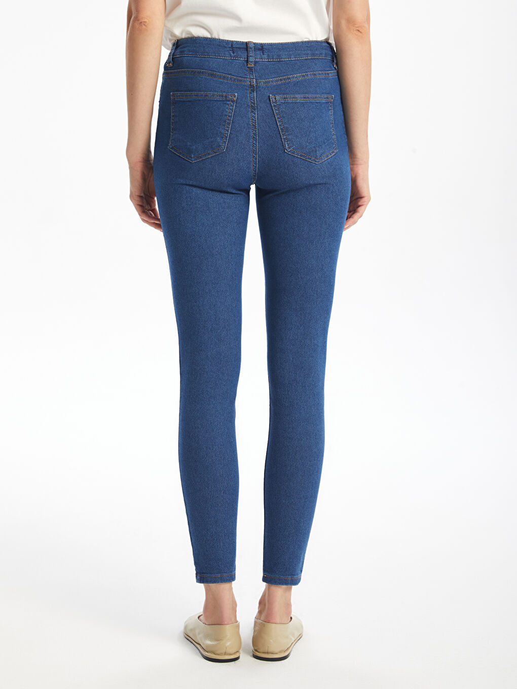 LCW ECO Orta İndigo Rodeo Mercury Skinny Fit Kadın Jean Pantolon - 3