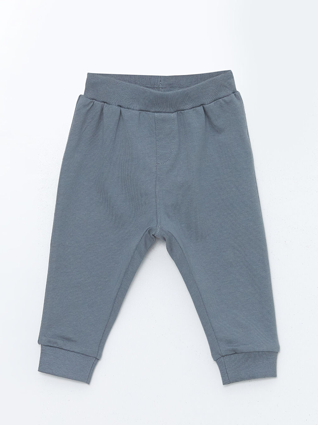 Gri Beli Lastikli Erkek Bebek Jogger Eşofman Alt