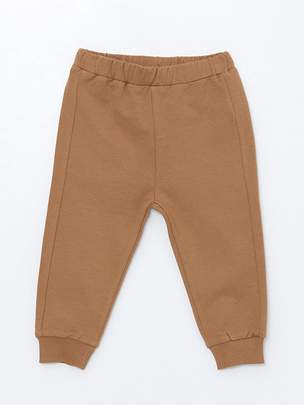 Kahverengi Beli Lastikli Erkek Bebek Jogger Eşofman Altı