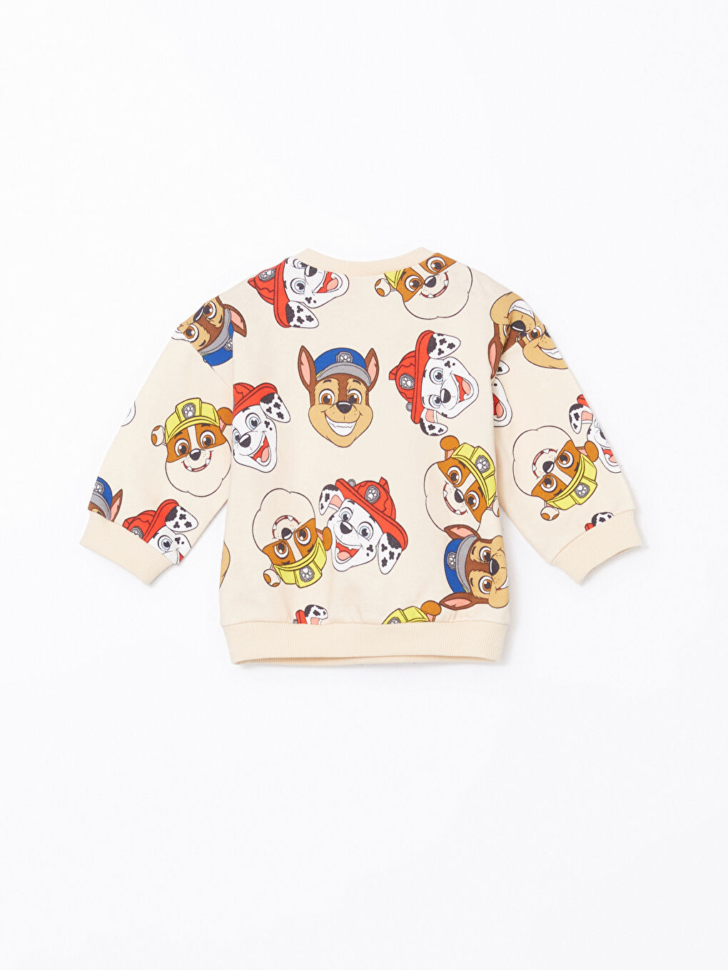 LCW baby Ekru Bisiklet Yaka Paw Patrol Baskılı Erkek Bebek Sweatshirt ve Eşofman Alt 2'li - 3